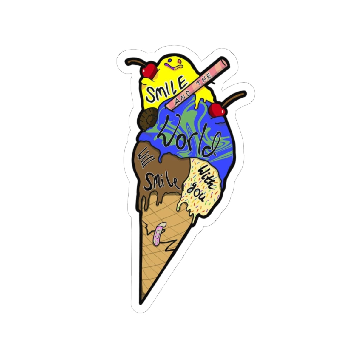 SMILE CONE - Sticker