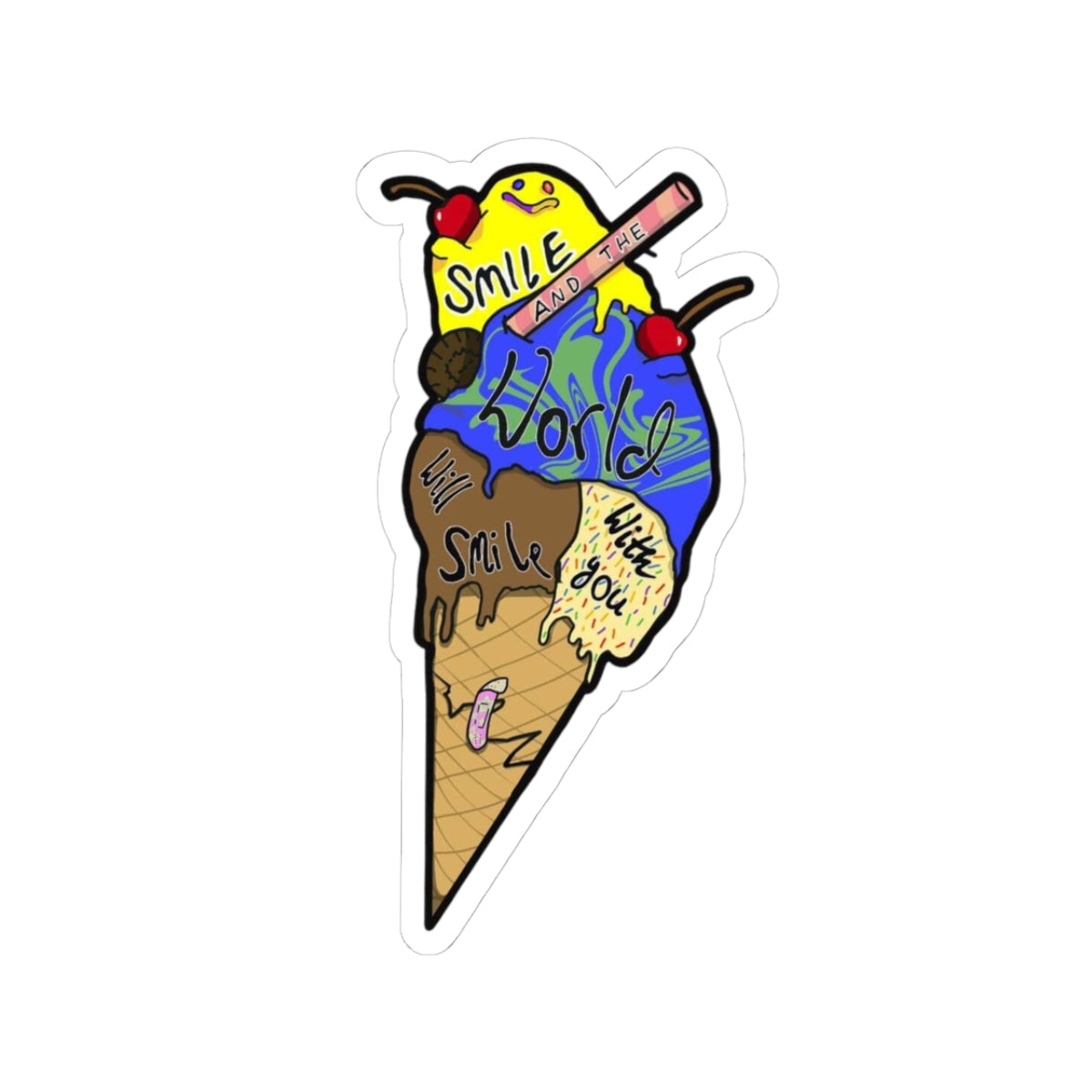 SMILE CONE - Sticker
