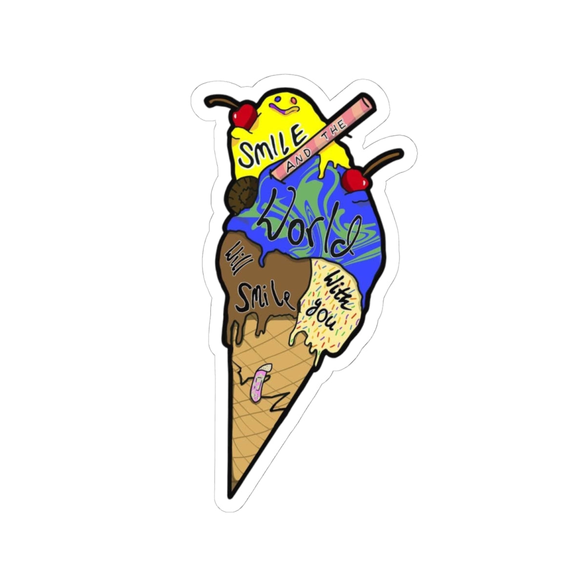 SMILE CONE - Sticker