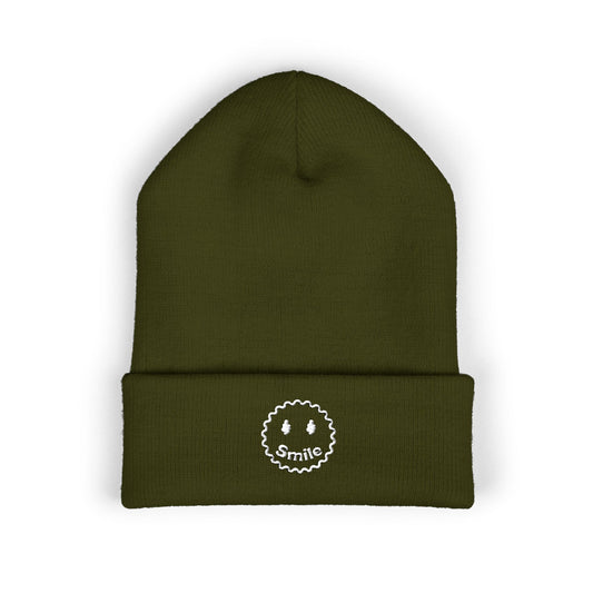 SMILE Cuffed Beanie (Embroidery)